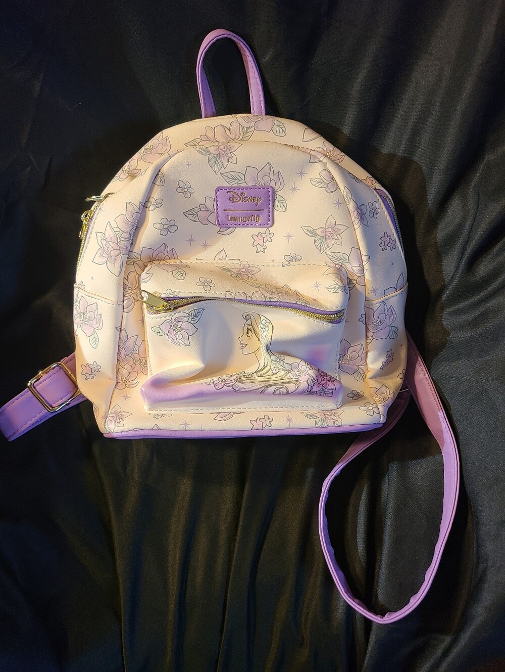 Loungefly Pink Floral Princess Mini Backpack Disney